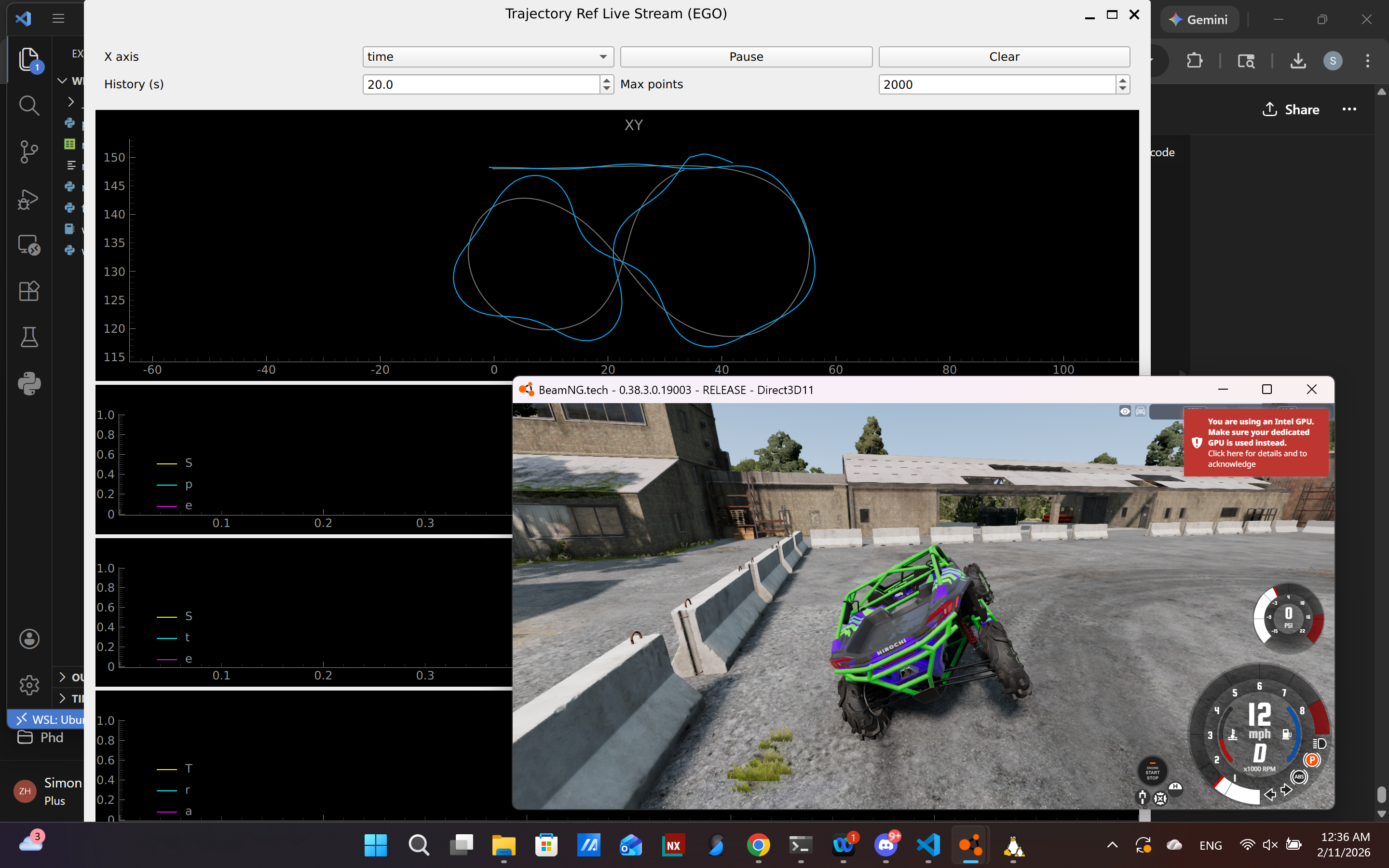 BeamNG.tech + ROS 2 Vehicle Controls — 2 of 3
