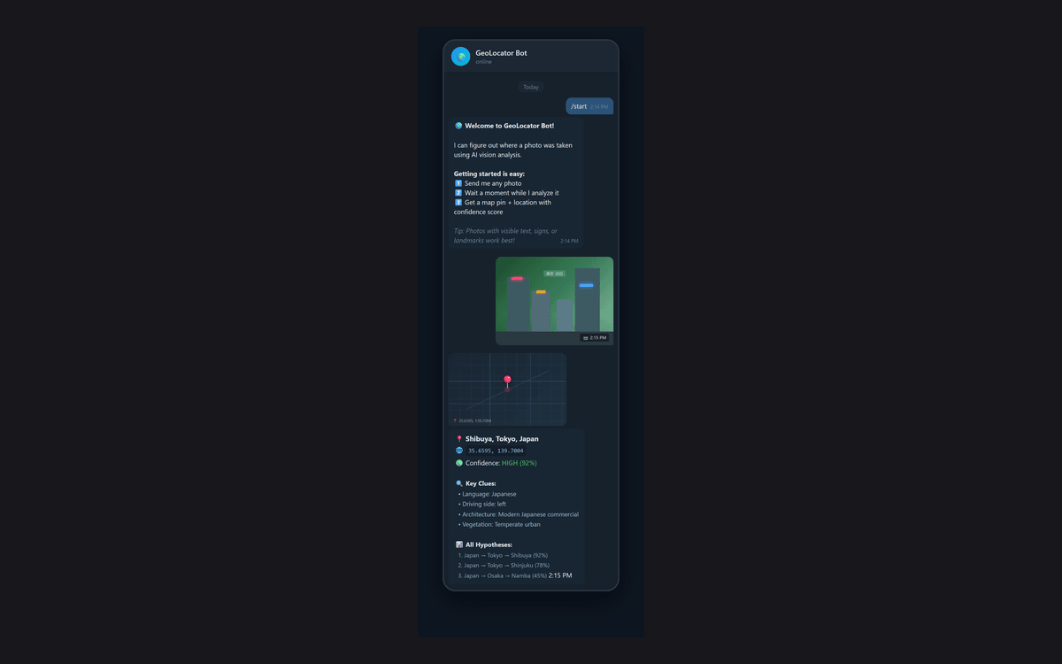 GeoAgent — Image Geolocation Pipeline — 3 of 3